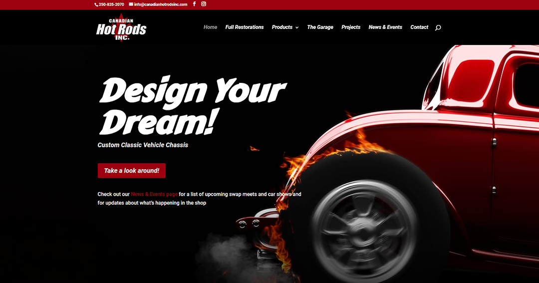 The Canadian Hot Rods Website Project