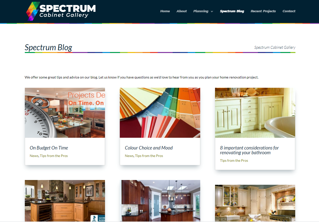Case Study - Spectrum Cabinets - The Concept