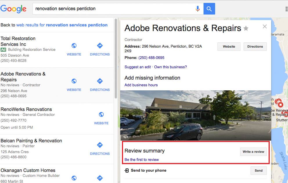 google biz reviews