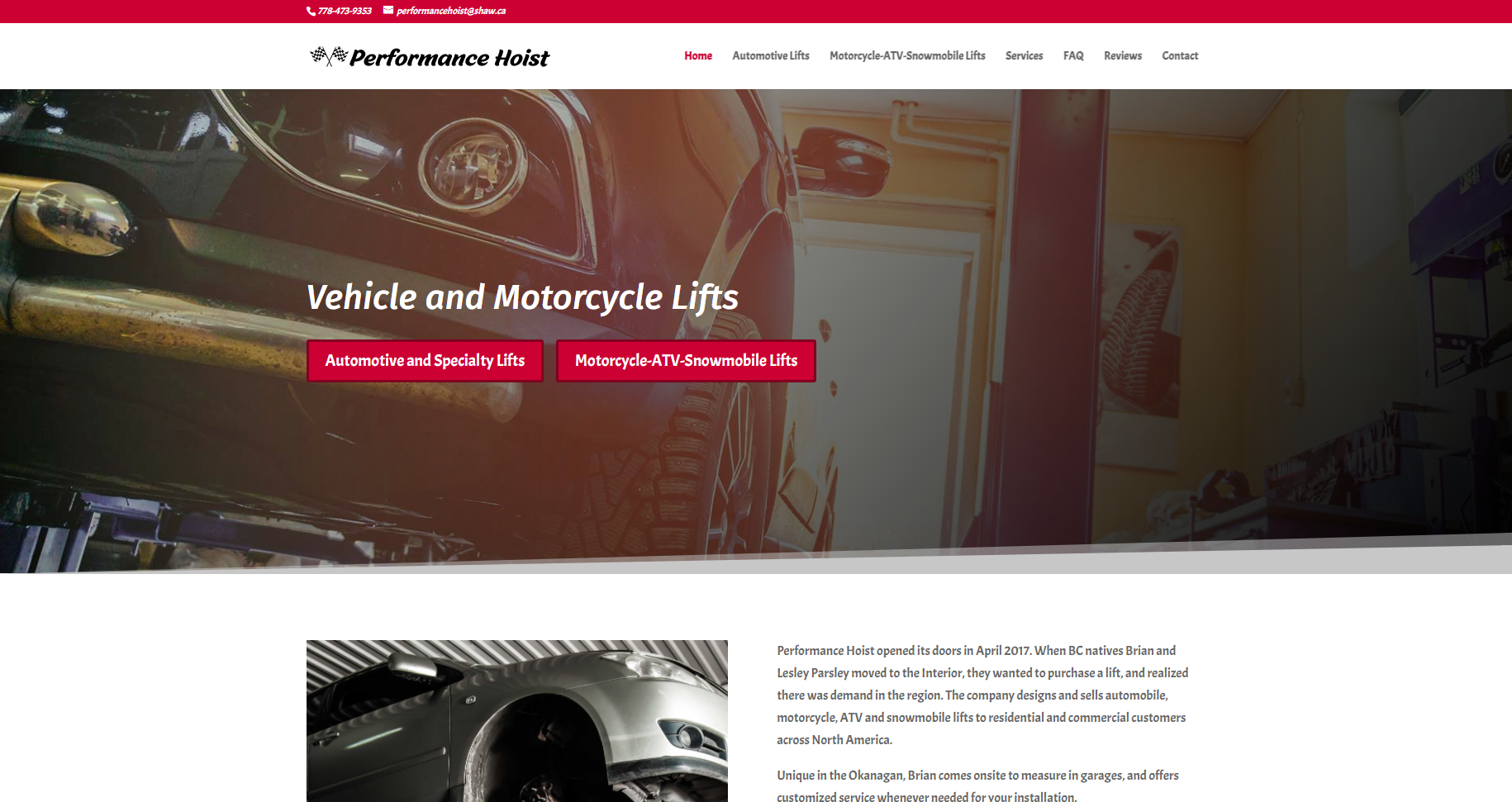 Case Study - Performance Hoists - Header