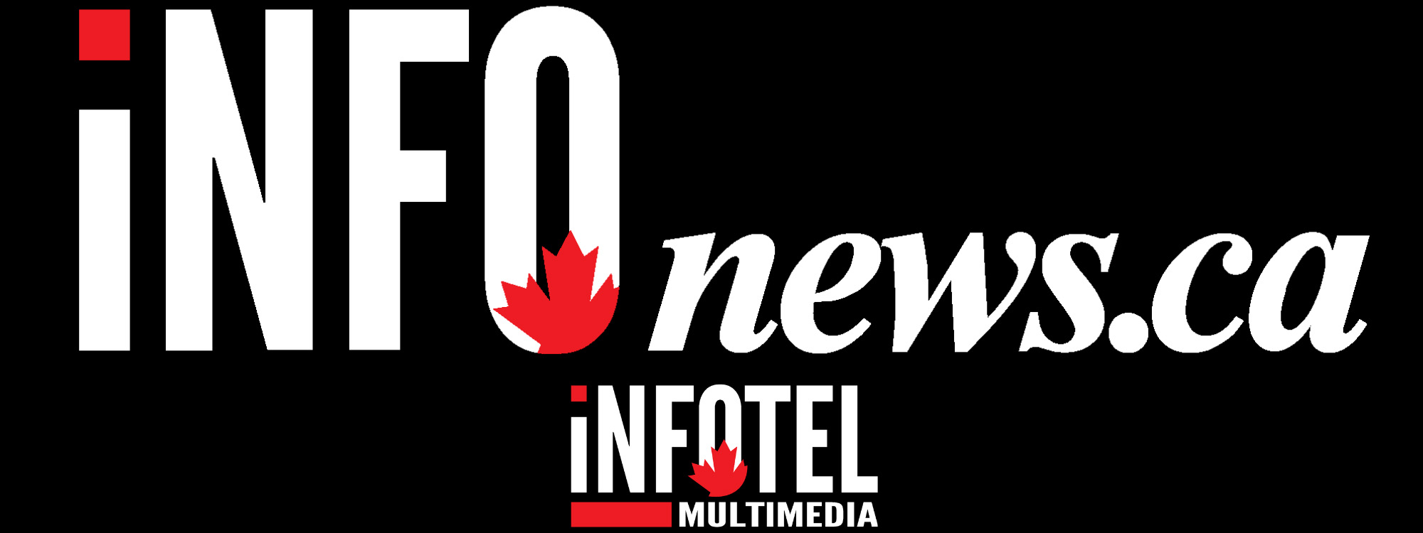 iNFOnews.ca iMM Logo Stacked White
